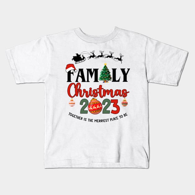 2023 Matching Family Christmas Kids T-Shirt by JanaeLarson